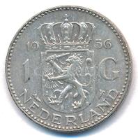 Hollandia 1956. 1G Ag "I. Julianna" T:XF patina Netherlands 1956. 1 Gulden Ag "Julian...