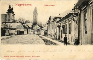 1901 Nagybánya, Baia Mare; Rák utca, Fallemberg M. üzlete. Molnár Mihály kiadása / street, shop (EK)