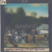 cca 1910 Jósvafő és az Aggteleki-barlang 5 db érdekes színezett üvegnegatív- diakép 9x9 cm