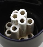 Hollóházi szárazvirág váza, terv.: Veres Miklós, jelzett, hibátlan, m: 18 cm, ritka!