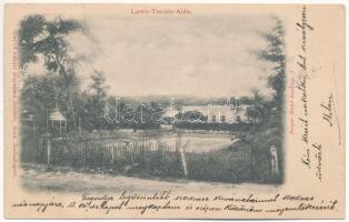 1902 Arad, Lawn-Tennis Alée / Teniszpálya az aradi várban. Berger Manó kiadása. Honisch udvari fényképész felvétele / tennis court in the castle (EK)