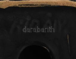 Király Károly: Retró jelzett gyertyatartó, hibátlan, m: 22 cm