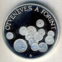 1996. 2000Ft Ag "50 éves a Ft" T:PP Csak 5000db!