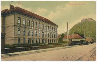 1916 Déva, Főreáliskolai internátus. Hirsch Adolf kiadása / boarding school (ázott / wet damage)