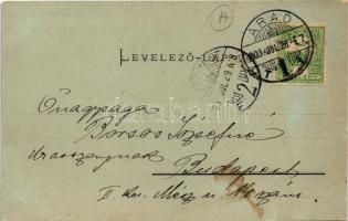 1903 Arad, Szabadság tér este, üzletek. Ifj. Klein Mór kiadása / square at night, shops