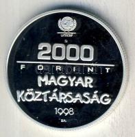 1998. 2000Ft Ag "UNICEF-A világ gyermekei" T:PP