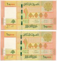 Libanon 2014. 10.000L (2db) sorszámkövető T:UNC Lebanon 2014. 10.000 Livres (2pcs) consecutive seria...