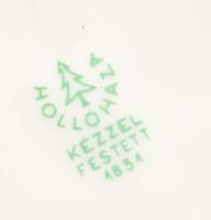 Hollóházi nyulak, jelzett, hibátlan, d: 5,5 cm