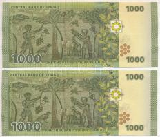 Szíria 2013. 1000P (2db) sorszámkövetők T:UNC Syria 2013. 1000 Pounds (2pcs) consecutive serials C:U...