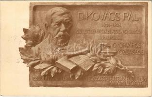 1951 Győr, Dr. Kovács Pál születésének százéves évfordulója alkalmából készült emléktábla. Ő alapította az első győri olvasóegyesületet és szerkesztette az első magyar nyelvű győri lapot