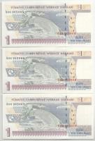 Törökország 2005. 1L (7db) sorszámkövető T:UNC
Turkey 2005. 1 Lira (7pcs) consecutive serials C:UNC...