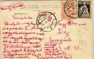 1928 Csíkszereda, Miercurea Ciuc; Strada I.C. Bratianu / utca, üzlet / street, shops. photo (EK)