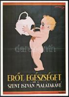 3 db reprint plakát: Stühmer Tibi csoki, Szerencsi csokoládé, Szent István malátakávé, 34x24 cm