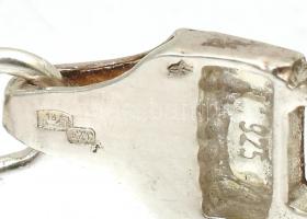 Ezüst(Ag) masszív glídes karkötő, jelzett, h: 22,5 cm, nettó: 17,8 g