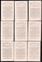 1936 Gyűjtőképek a berlini olimpiáról, hátoldalon németül feliratozva, jó állapotban, 15 db 12x8 cm