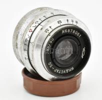 Industar-50-2 3,5/50 objektív, tartóban