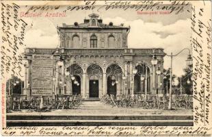 1916 Arad, Baross parki kioszk, étterem. Kerpel Izsó kiadása / kiosk, restaurant (r)