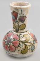 Schiavon virágmintás váza, jelzéssel, hibátlan, m: 16 cm