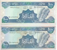 Libanon 1988-1991. 1000L (2xklf) T:UNC 
Lebanon 1988-1991. 1000 Livres (2xklf) T:UNC 
Krause P#69a...