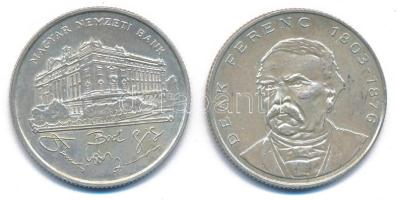 1993. 200Ft Ag "MNB" + 1994. 200Ft Ag "Deák" T:XF patina Adamo F13, F13.1
