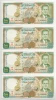 Szíria 1997. 1000P (4db) sorszámkövető T:UNC Syria 1997. 1000 Pounds (4pcs) consecutive serials C:UNC Krause P#111