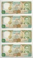 Szíria 1997. 1000P (4db) sorszámkövető T:UNC Syria 1997. 1000 Pounds (4pcs) consecutive serials C:UNC Krause P#111