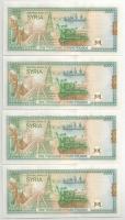 Szíria 1997. 1000P (4db) sorszámkövető T:UNC Syria 1997. 1000 Pounds (4pcs) consecutive serials C:UN...