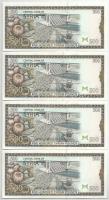 Szíria 1998. 500P (4db) sorszámkövetők és közeli sorszámok T:UNC Syria 1998. 500 Pounds (4pcs) conse...