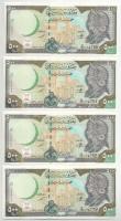 Szíria 1998. 500P (4db) sorszámkövetők és közeli sorszámok T:UNC Syria 1998. 500 Pounds (4pcs) consecutive serials and close serials C:UNC Krause P#111