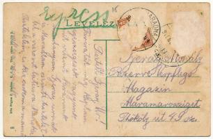 1915 Pécska, Magyarpécska, Pecica; Petőfi utca, Iritz Frigyes F. üzlete és saját kiadása / street vi...