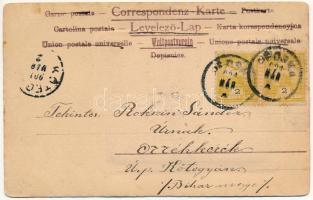 1901 Pécska, Magyarpécska, Pecica; hölgy fényképe képeslapra ragasztva / lady. photo glued on postca...