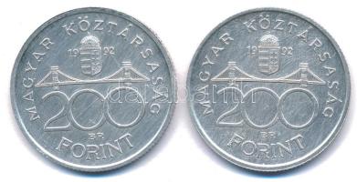 1992. 200Ft Ag "MNB" (2x) T:AU,XF karc
Adamo F13