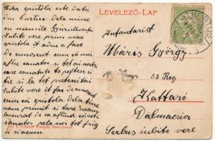 1914 Kürtös, Kurtics, Curtici; Fő tér, templom, Fribeis kastély, Sármezei kastély, Mladin üzlete és ...