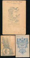 1890-1910 3 db csecsemő- és gyerekportré: Eibl és Pietsch/Bp., Szigeti/Rákospalota-Ujfalu és Pátz He...