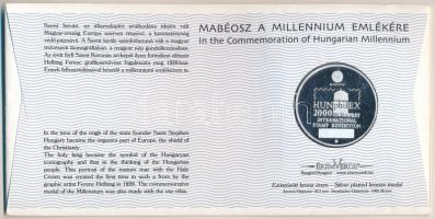 Magyarország 2000. MABÉOSZ sorszámozott érmés boríték "Az Államalapítás ezeréves emlékére - Sze...