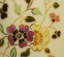 Zsolnay pillangó mintás nagy váza. Kézzel festett, jelzett, hibátlan. m: 27 cm