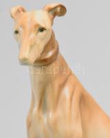 Zsolnay agár, kézzel festett, jelzett (tervező: Markup Béla), hibátlan, m: 26 cm