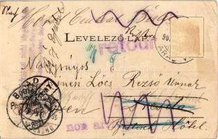 1903 Gyorok, Ghioroc; vasútállomás a kerttel. Honisch udvari fényképész felvétele. Eftimie Sándor ki...