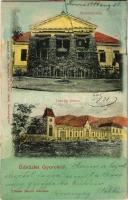 1904 Gyorok, Ghioroc; Sármezey villa, kastély, Domány pince. Honisch udvari fényképész felvétele. Eftimie Sándor kiadása / castle, cellar (non PC) (r)