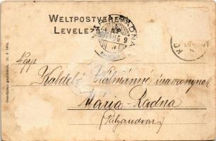 1907 Kovászi, Kovaszinc, Covasint; látkép télen / general view in winter (Rb)