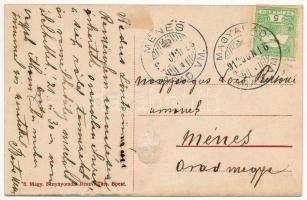 1912 Magyarád, Magyarát, Maderat; Purgli ház, kastély / castle (ragasztónyom / glue marks)