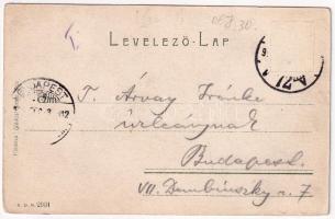 1905 Dés, Dej; Szent Ferenc-rendiek palotája, Gálócsi Samu üzlete és saját kiadása / Franciscan pala...