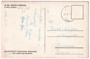 1943 Désakna, Ocna Dejului; M. kir. sóbánya, Lajos tárna 1879, bánya bejárata, bányavasút, vonat, ip...