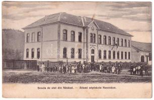 1917 Naszód, Nasaud; Állami iskola. M. Onisor kiadása / Scoala de stat / school (EK)