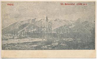 1927 Hátszeg, Hateg; Vf. Retezatul / Retyezát / mountain (vágott / cut)