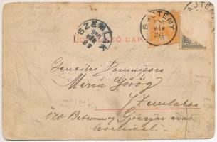 1900 Szelistye, Salistea Sibiului, Saliste; Piata / Fő tér, szálloda / main square, hotel (EB)