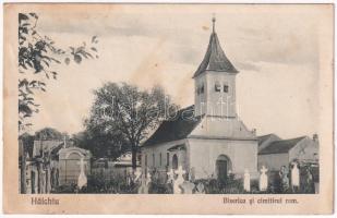 Holtövény, Halchiu; Biserica si cimitirul rom. / Román templom és temető / Romanian church and cemetery (r)