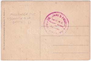 Csíkszereda, Miercurea Ciuc; Gyimesi határ, határőrök. Vasúti levelezőlapárusítás 7915. / border sta...