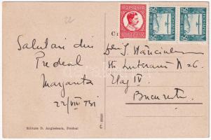 1931 Predeál, Predeal; Cazarma Bat. IV. Vanatori de Munte / Román hegyivadász laktanya / Romanian mi...