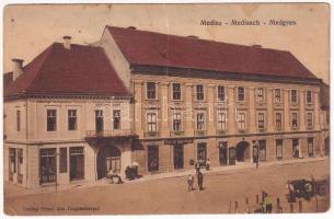 1924 Medgyes, Mediasch, Medias; Deutsches Casino / Német kaszinó, Fried. Jos. Guggenberger üzlete és saját kiadása / German casino, publisher's shop (fa)